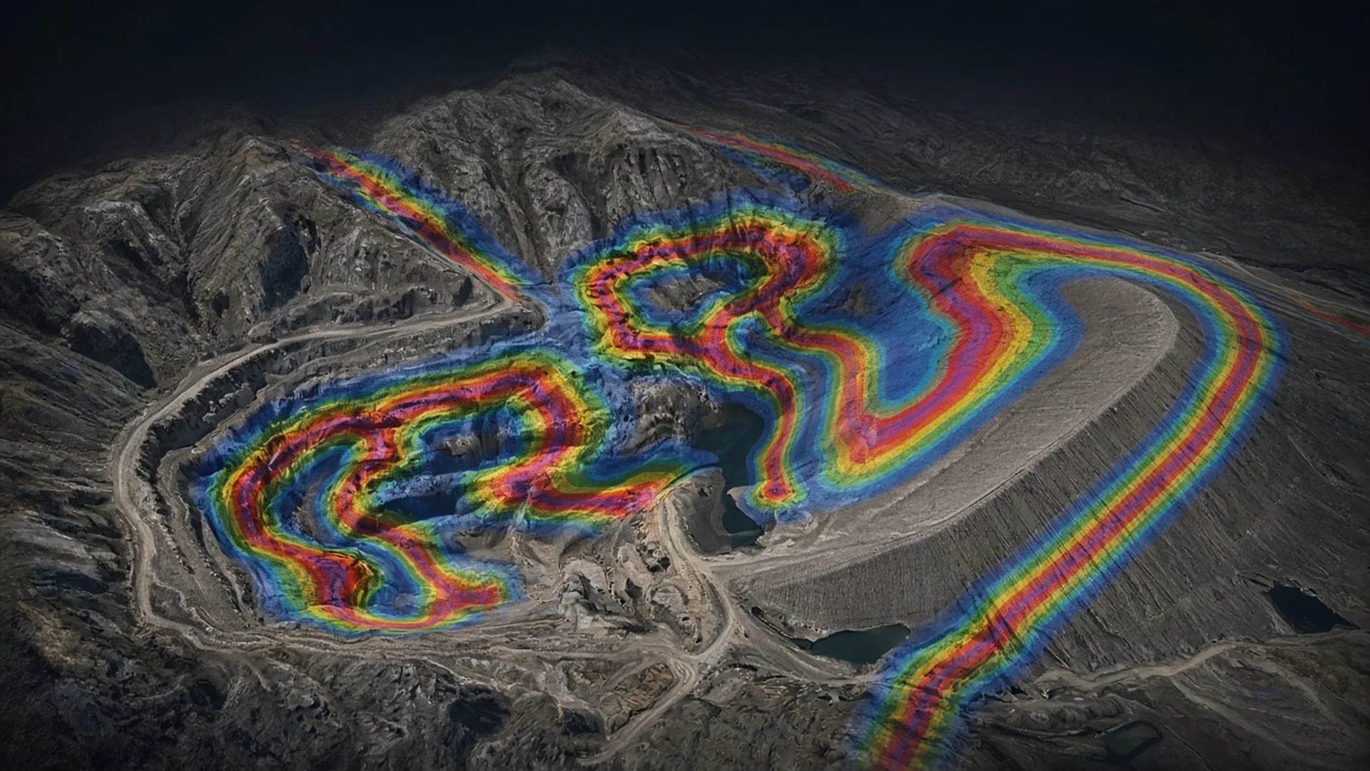 Visualización InSAR de deformación satelital